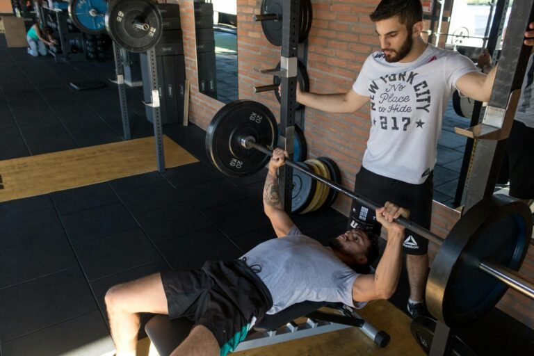 A photo of man doing exercise